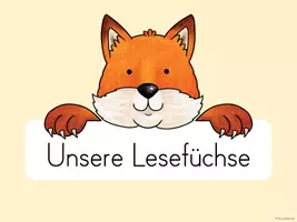 Vorschau - Arbeitsblätter - Lesefüchse - Schilder & Übersicht - Seite 3