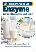 Vorschau - Stundenentwürfe - Enzyme: Warum ist laktosefreie Milch süßer? | Unterrichtsreihe Klasse 7-8 - Deckblatt