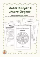 Vorschau - Stundenentwürfe - Mein Körper und seine Organe | Materialpaket Sachunterricht Klasse 3/4 – Arbeitsblätter, Bildkarten & Wortkarten - Seite 1