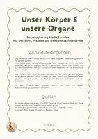 Vorschau - Stundenentwürfe - Mein Körper und seine Organe | Materialpaket Sachunterricht Klasse 3/4 – Arbeitsblätter, Bildkarten & Wortkarten - Seite 2
