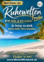 Vorschau - Spiele - 🏝️ Ruhewelten Freebie – Smartboard-Tool für mehr Ruhe in der Klasse - Deckblatt