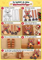 Vorschau - Mal- und Bastelvorlagen - Weihnachten basteln | Klasse 1 2 3 4 | Winter | Weihnachtsfiguren | Kunst | Ausmalbilder - Seite 1