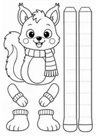Vorschau - Mal- und Bastelvorlagen - Weihnachten basteln | Klasse 1 2 3 4 | Winter | Weihnachtsfiguren | Kunst | Ausmalbilder - Seite 3