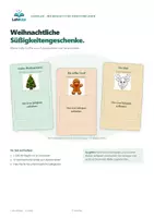 Vorschau - Mal- und Bastelvorlagen - Weihnachtliche Süßigkeitengeschenke: Mitgebsel / Wünsche für die Weihnachtsferien - Deckblatt