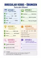 Vorschau - Arbeitsblätter - Irregular Verbs – unregelmäßige Verben Spickzettel & Übungen Englisch - Seite 2