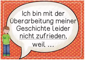 Vorschau - Präsentationen/Tafelbilder - Reflexionskarten Schreibkonferenz - Seite 1