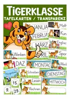 Vorschau - Präsentationen/Tafelbilder - Tagestransparenz Tigerklasse - Deckblatt