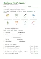 Vorschau - Mal- und Bastelvorlagen - Berufe Lapbook Klasse 3/4 – Arbeitsorte, Steckbrief Traumberuf und Interview - Seite 3