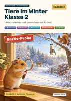 Vorschau - Arbeitsblätter - Tiere im Winter Klasse 2 kostenlos: Igel, Spuren, Merkblatt (Probe) - Seite 1