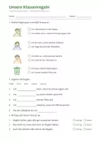 Vorschau - Mal- und Bastelvorlagen - Klassenregeln Lapbook Klasse 1/2 – Regeln, Rechte und Pflichten mit Ausmalbildern - Seite 3