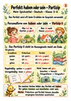 Vorschau - Merkblätter - Spickzettel Präteritum und Perfekt - Vergangenheit bilden und vergleichen | Deutsch | Klasse 3–6 - Seite 2