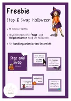 Vorschau - Spiele - Freebie Stop and Swap - Halloween - Deckblatt