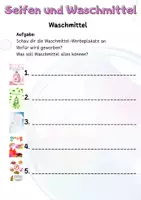 Vorschau - Arbeitsblätter - ABs Waschmittelplakate chemisch analysieren mit Erklärung - Seite 1