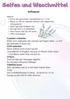Vorschau - Arbeitsblätter - Rezepte Pflegeprodukte herstellen - Deckblatt
