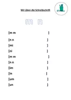Vorschau - Arbeitsblätter - Schreibschrift - Einführung der Buchstaben und Übungen LA - Seite 3
