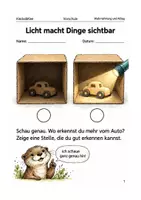 Vorschau - Arbeitsblätter - Hell, dunkel, warm und kalt – 5 Arbeitshefte – Vorschule - Seite 1