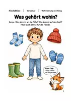 Vorschau - Arbeitsblätter - Warm anziehen – Arbeitsheft Vorschule - Seite 1