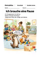 Vorschau - Arbeitsblätter - Ich brauche eine Pause – Arbeitsheft Vorschule - Deckblatt
