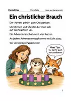 Vorschau - Arbeitsblätter - Vier Lichter, vier Adventssonntage – Arbeitsheft Vorschule - Seite 1