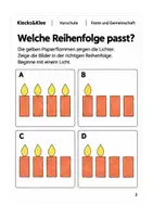 Vorschau - Arbeitsblätter - Vier Lichter, vier Adventssonntage – Arbeitsheft Vorschule - Seite 2