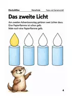 Vorschau - Arbeitsblätter - Vier Lichter, vier Adventssonntage – Arbeitsheft Vorschule - Seite 3