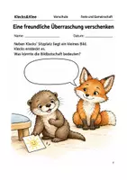 Vorschau - Arbeitsblätter - Eine freundliche Überraschung verschenken – Arbeitsheft Vorschule - Deckblatt