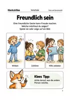 Vorschau - Arbeitsblätter - Eine freundliche Überraschung verschenken – Arbeitsheft Vorschule - Seite 1