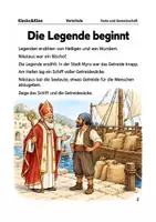 Vorschau - Arbeitsblätter - Nikolaus hilft Eine Geschichte vom Teilen – Arbeitsheft Vorschule - Seite 1