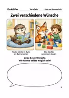Vorschau - Arbeitsblätter - Unser Wunschbaum für ein gutes Miteinander – Arbeitsheft Vorschule - Seite 2
