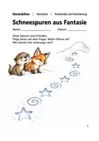 Vorschau - Arbeitsblätter - Winterfantasie und Jahreswechsel – 5 Arbeitshefte – Vorschule - Seite 1