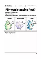 Vorschau - Arbeitsblätter - Winterpost für eine Fantasiefigur – Arbeitsheft Vorschule - Seite 1