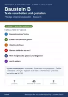 Vorschau - Stundenentwürfe - Informatik & Medienbildung Klasse 5 (neuer Bildungsplan) – Baustein B: Texte verarbeiten und gestalten | 7 komplette Stunden - Deckblatt