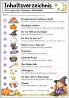Vorschau - Arbeitsblätter - Halloween Deutsch Klasse 1 – Lesen, Schreiben, Silben, Anlaute, Reime & Vokale (Königsbuchstaben) | Arbeitsheft - Seite 2