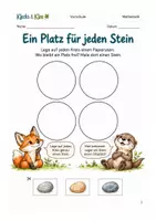 Vorschau - Arbeitsblätter - Ein Platz für jeden Stein Legeblatt Vorschule - Deckblatt