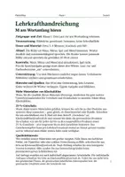 Vorschau - Arbeitsblätter - M am Wortanfang hören Bildimpuls Klasse 1 - Seite 1