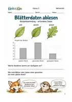 Vorschau - Arbeitsblätter - Blätterdaten ablesen Diagrammimpuls Klasse 3 - Deckblatt