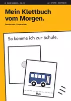 Vorschau - Fördermaterial/Inklusion - Klettbuch Mein Morgen | 12 Buchseiten, 28 Teile, 3 Stufen, Autismus, Förderschule, gratis - Deckblatt