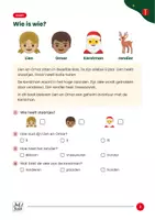 Voorbeeld - Begrijpend lezen derde leerjaar: Lien en Omar helpen de Kerstman - Pagina 2