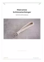 Vorschau - Mal- und Bastelvorlagen - Makramee Schlüsselanhänger Anleitung - Deckblatt