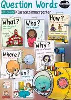 Vorschau - Poster - Question Words - Klassenzimmerposter - Deckblatt