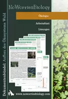 Vorschau - Arbeitsblätter - Ökologie - Aufbau des Ökosystems Wald - Deckblatt