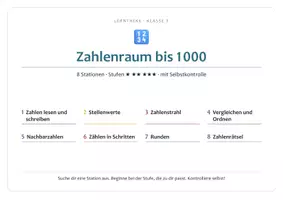 Vorschau - Stationenlernen - Lerntheken Grundschule Klasse 3+4 - Mathematik und Deutsch - Seite 3