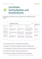 Vorschau - Stationenlernen - Lerntheke Sachaufgaben – Klasse 4 - Deckblatt