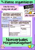 Vorschau - Poster - Classroom management (Morgenritual, Morgenmanagement) - Deckblatt