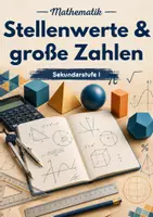 Vorschau - Arbeitsblätter - Stellenwerte – Große Zahlen bis Milliarden - Deckblatt