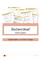Vorschau - Arbeitsblätter - Rechenrätsel zum Üben und Wiederholen - Deckblatt