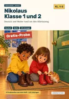 Vorschau - Arbeitsblätter - Nikolaus Klasse 1 und 2 kostenlos: Bildergeschichte und Rechnen (Probe) - Seite 1
