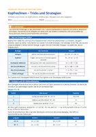 Vorschau - Arbeitsblätter - Kopfrechnen – Tricks, Strategien & Einmaleins - Seite 1