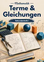 Vorschau - Arbeitsblätter - Terme & Gleichungen – Platzhalter & Lösen - Deckblatt