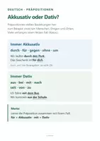 Vorschau - Fördermaterial/Inklusion - Präpositionen – Lernplakate zu den wichtigsten Regeln | DaZ - Seite 1